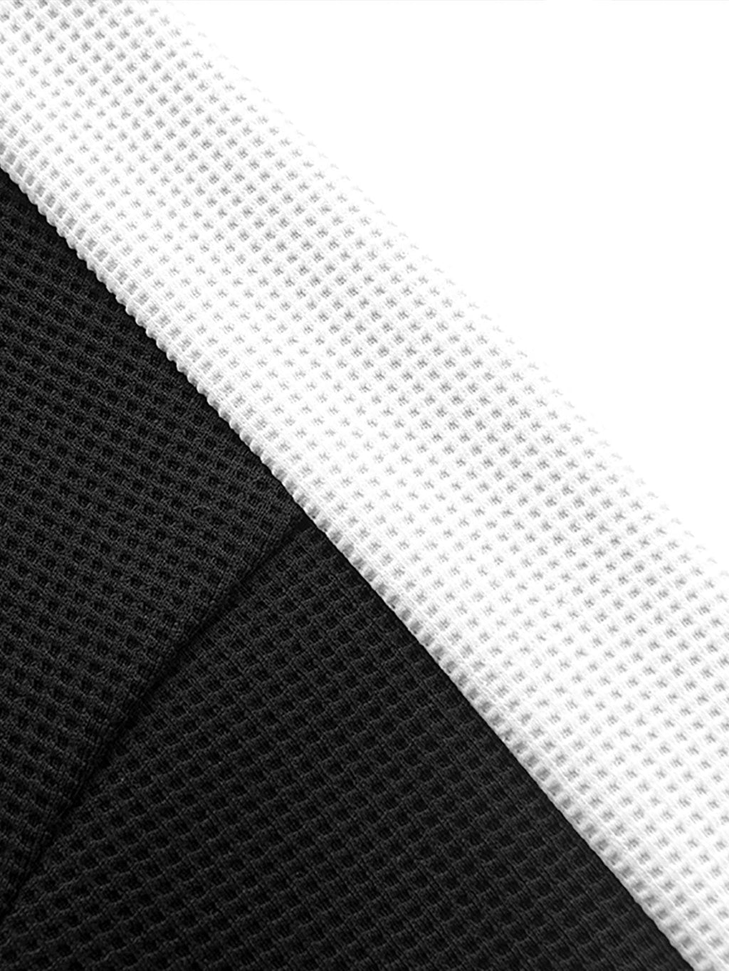 Color-Block-Waffelstrick-Kapuzenpullover