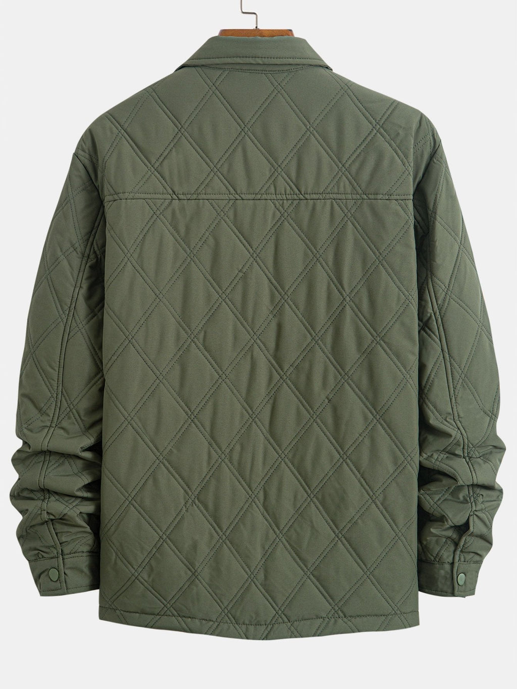 Quilted Button Up Overshirt
