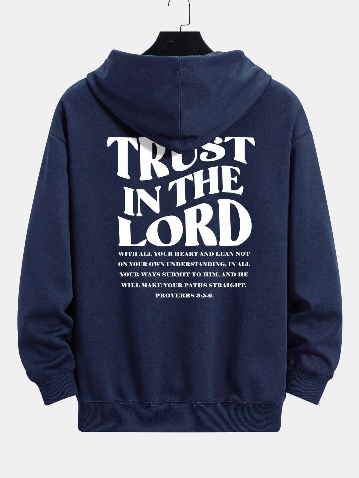 Trust In The Lord Print Relax Fit Hoodie