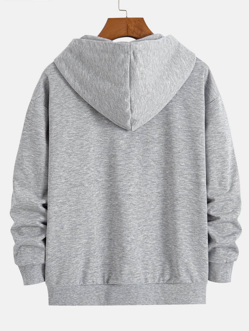 Basic Relax Fit Zip Hoodie