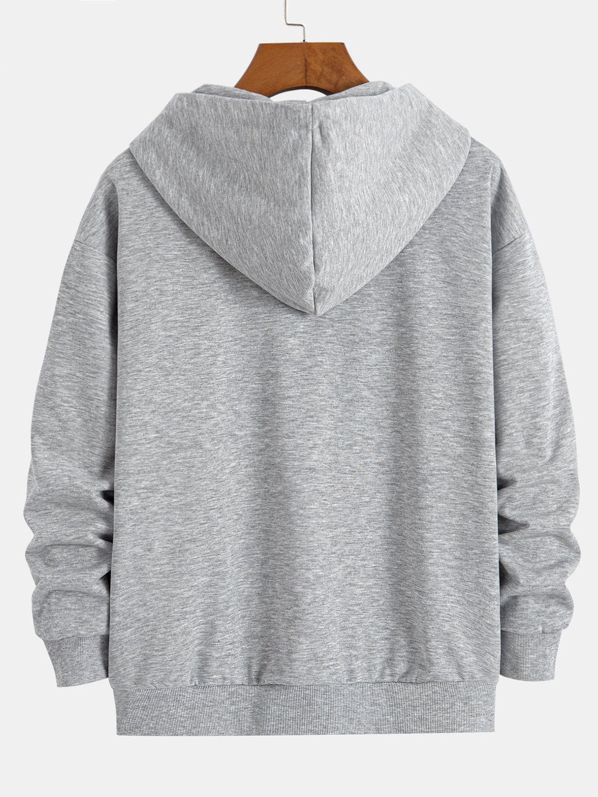Basic Relax Fit Zip Hoodie