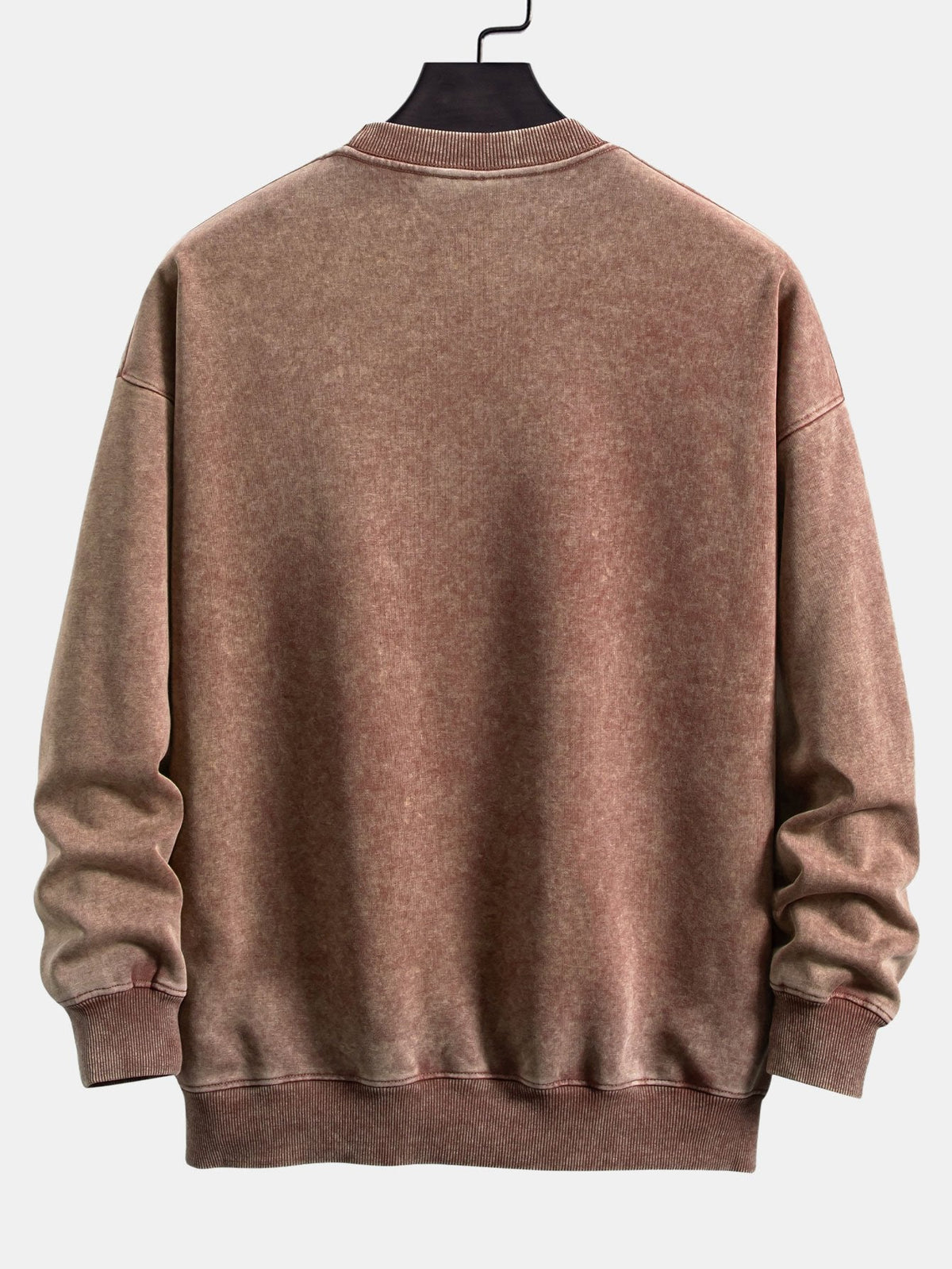 Relax Fit Washed Distressed Sweatshirt