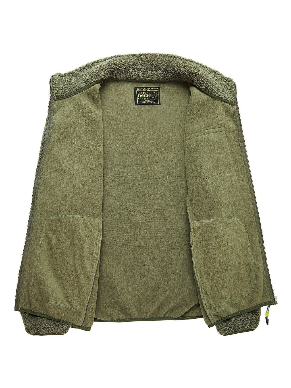Teddy Fleece Zip Up Coat