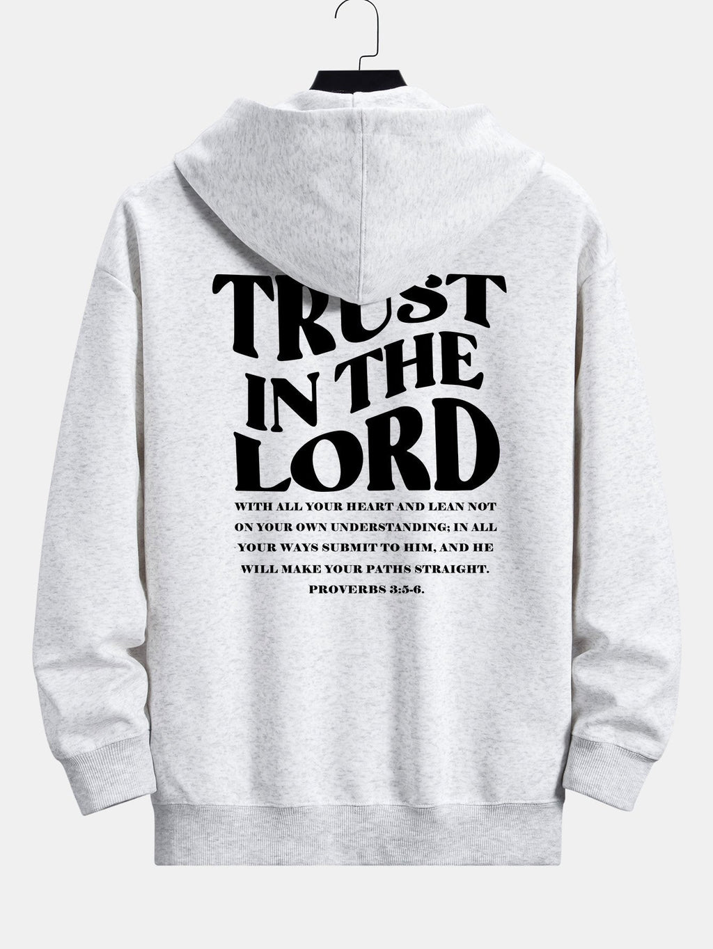 Trust In The Lord Print Relax Fit Hoodie
