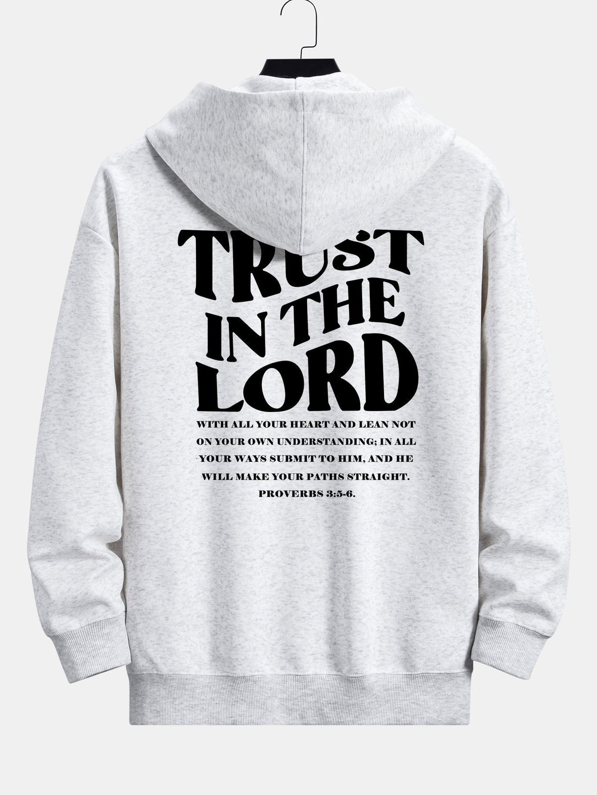 Trust In The Lord Print Relax Fit Hoodie