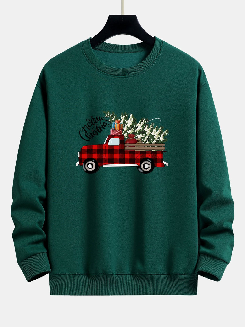 Christmas Truck Print Relax Fit Sweatshirt