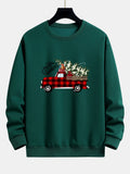 Christmas Truck Print Relax Fit Sweatshirt