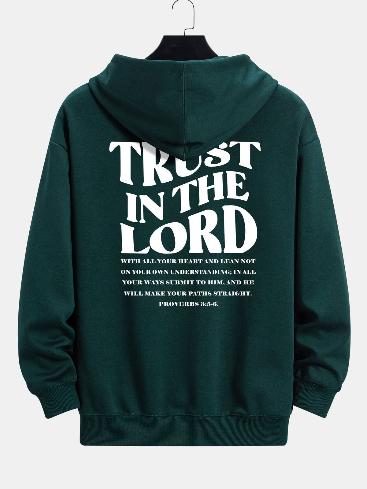 Trust In The Lord Print Relax Fit Hoodie