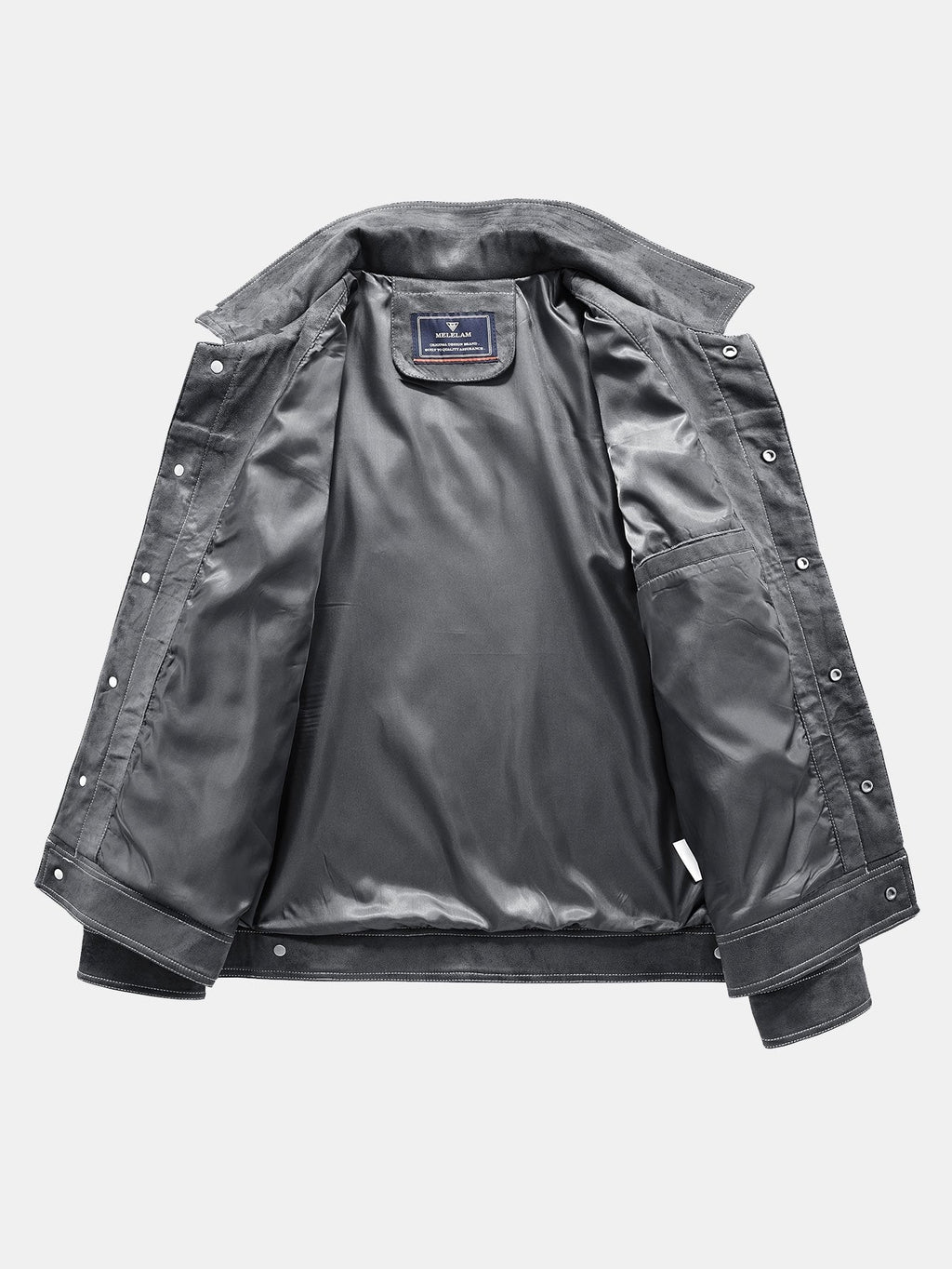 Faux Suede Utility Jacket