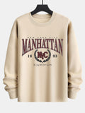 Manhattan Varsity Print Relax Fit Sweatshirt