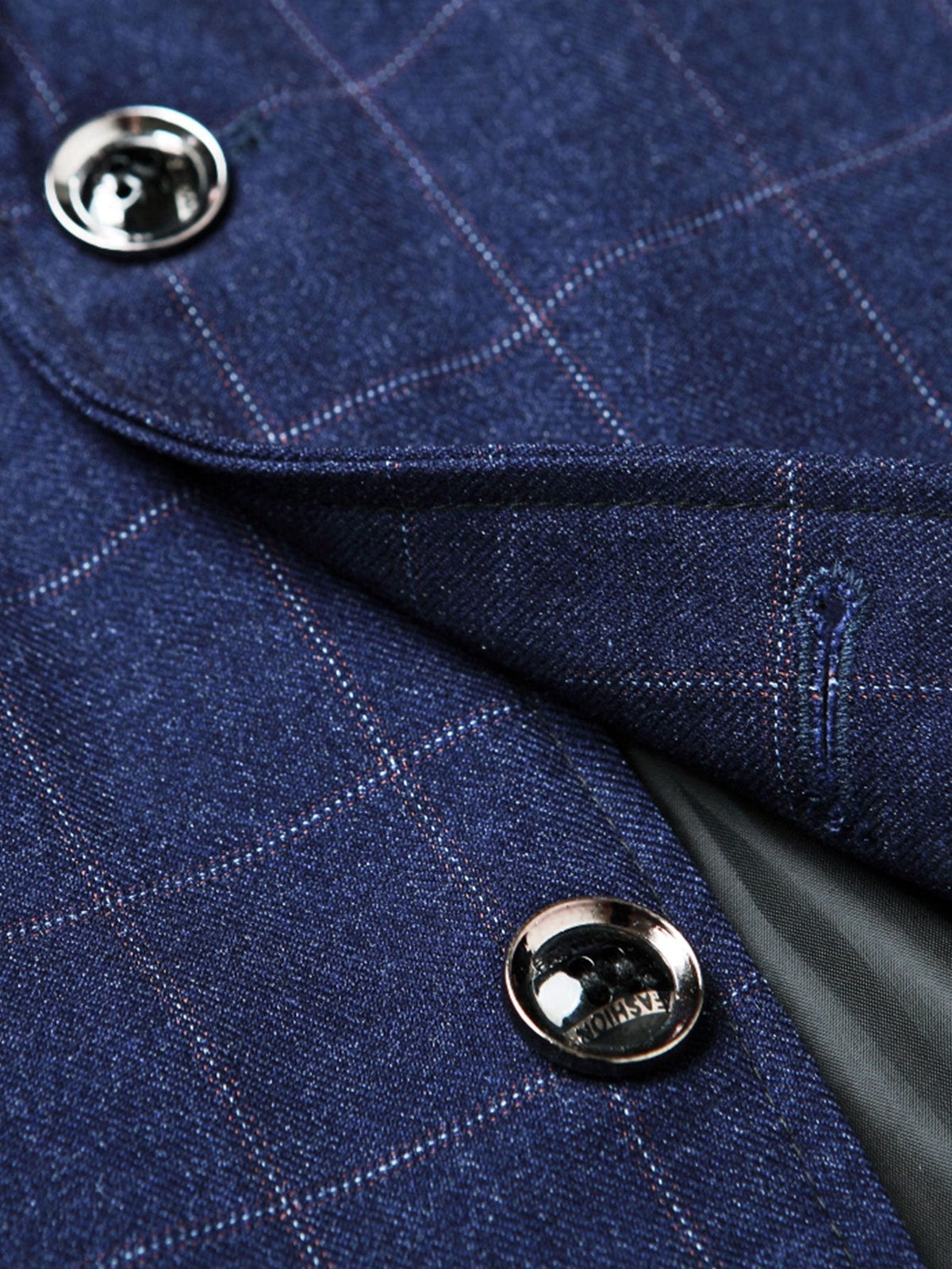 Man Plaid Blazer
