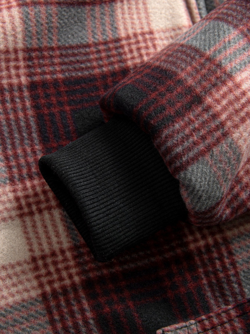 Teddy Fleece Lined Flannel Plaid Hoodie