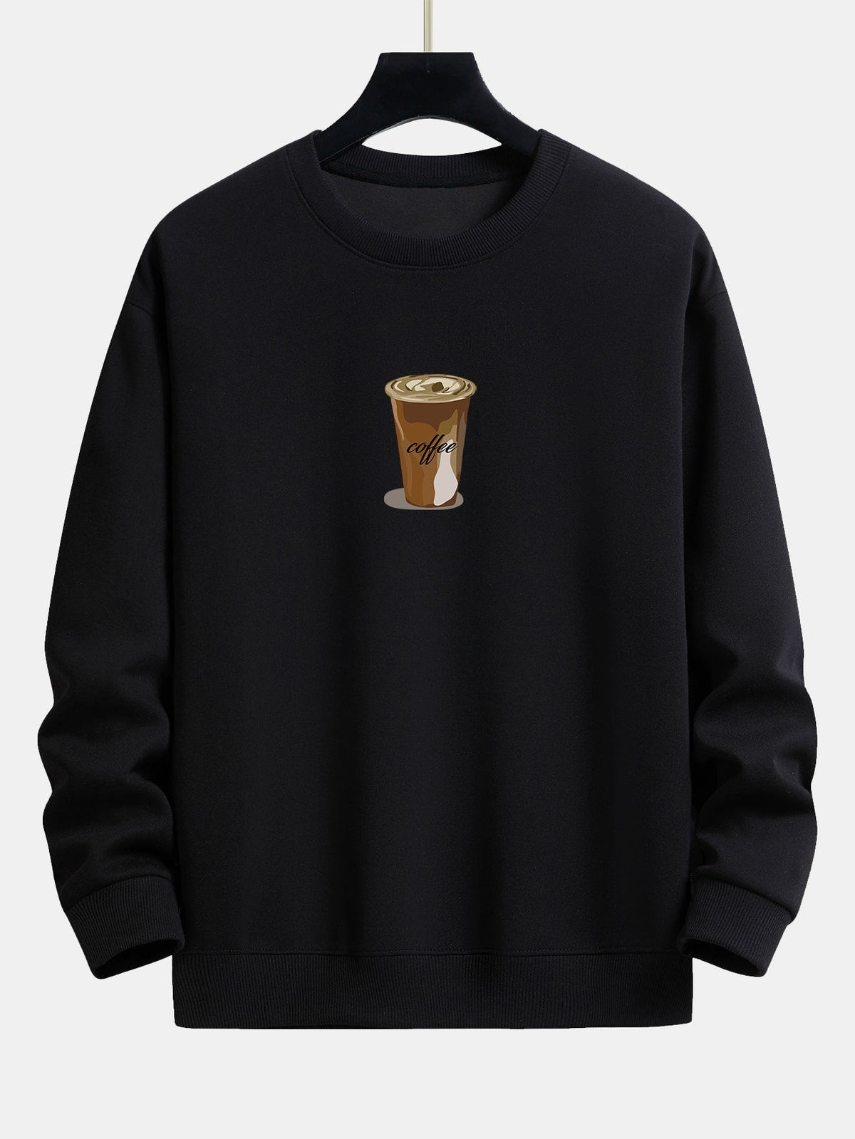 Coffee Print Relax Fit Sweatshirt