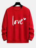 Love Print Relax Fit Sweatshirt