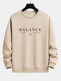Balance Slogan Print Relax Fit Sweatshirt