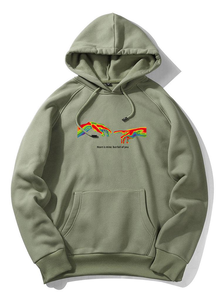 Infrared Hand Print Hoodie