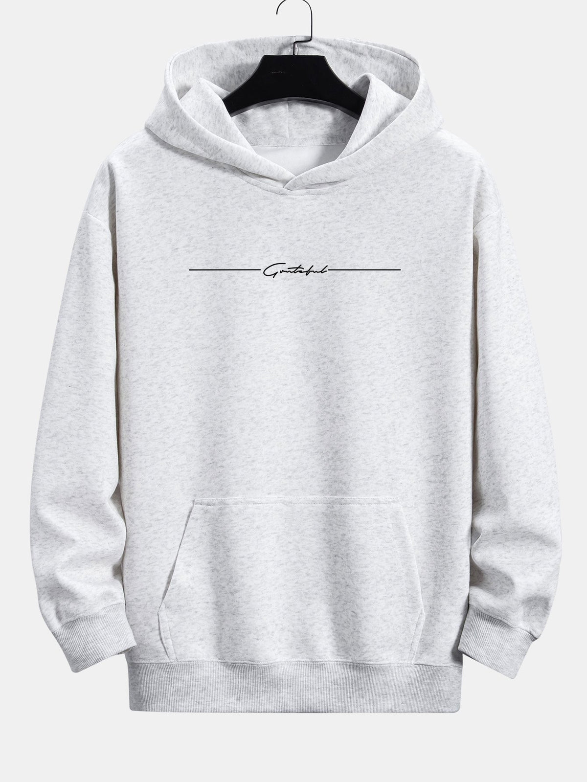 Slogan Print Relax Fit Hoodie