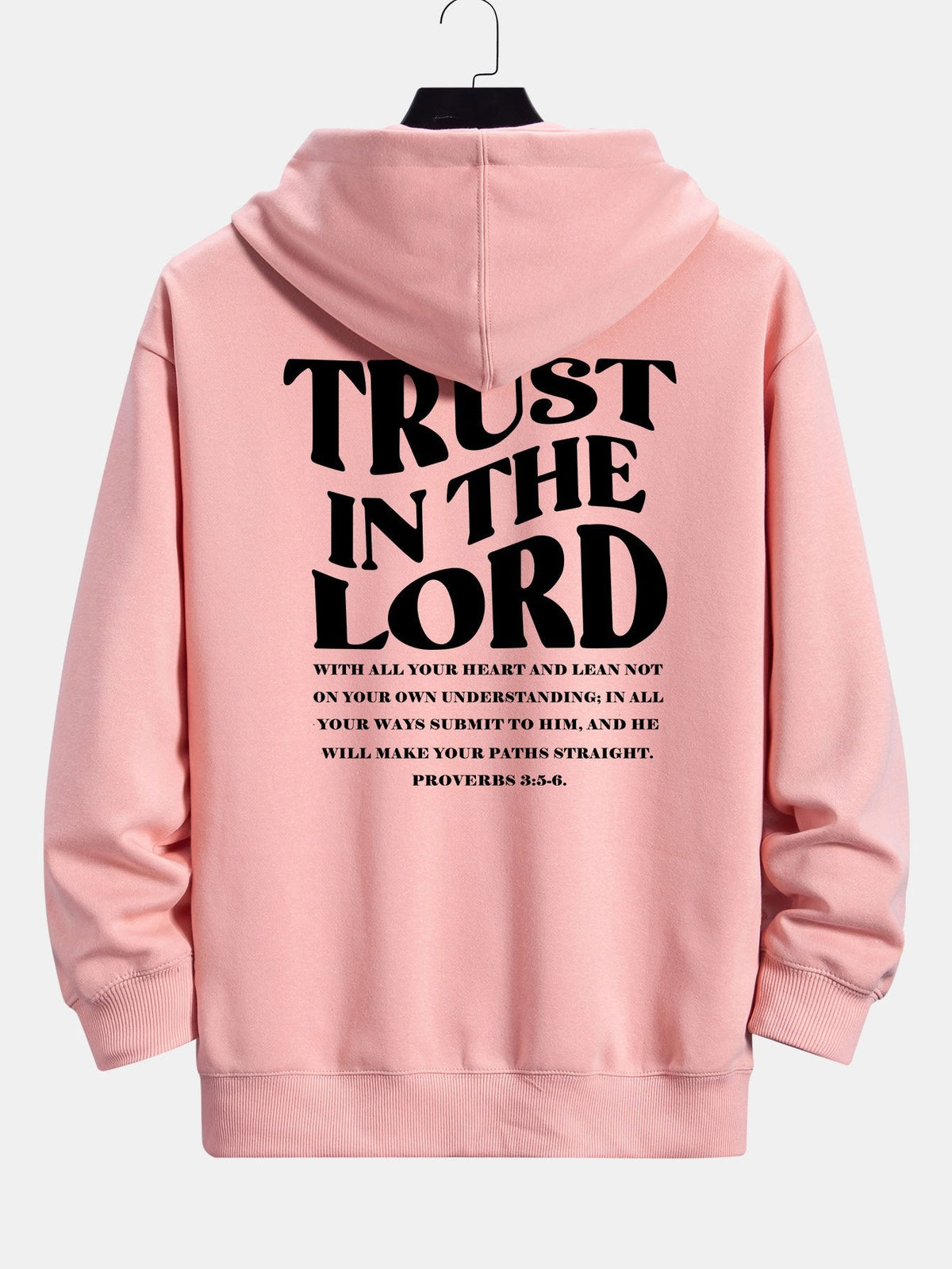 Trust In The Lord Print Relax Fit Hoodie