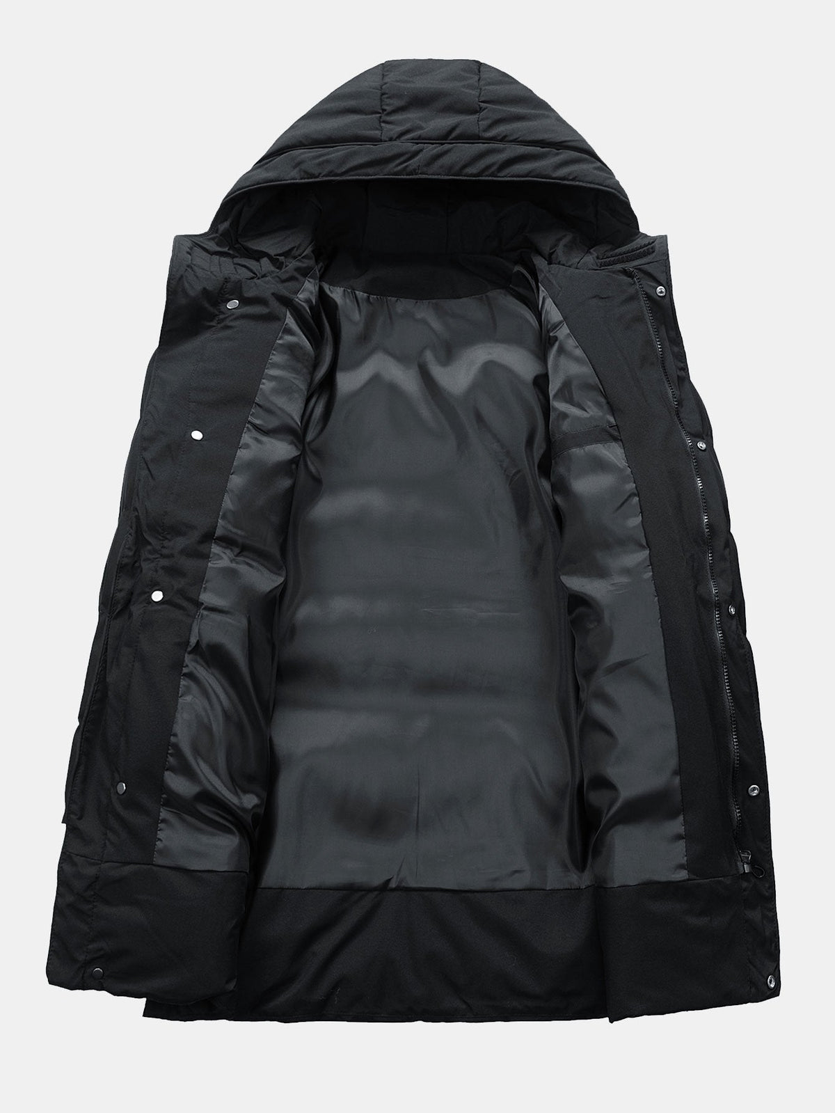 Long Line Hooded Puffer Coat