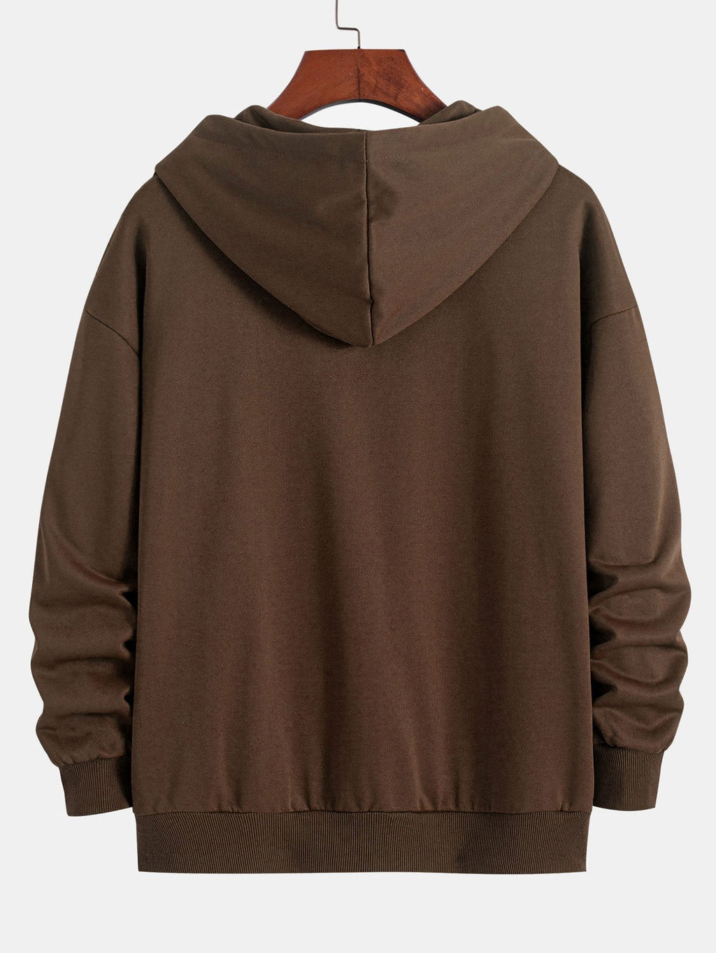 Basic Relax Fit Zip Hoodie
