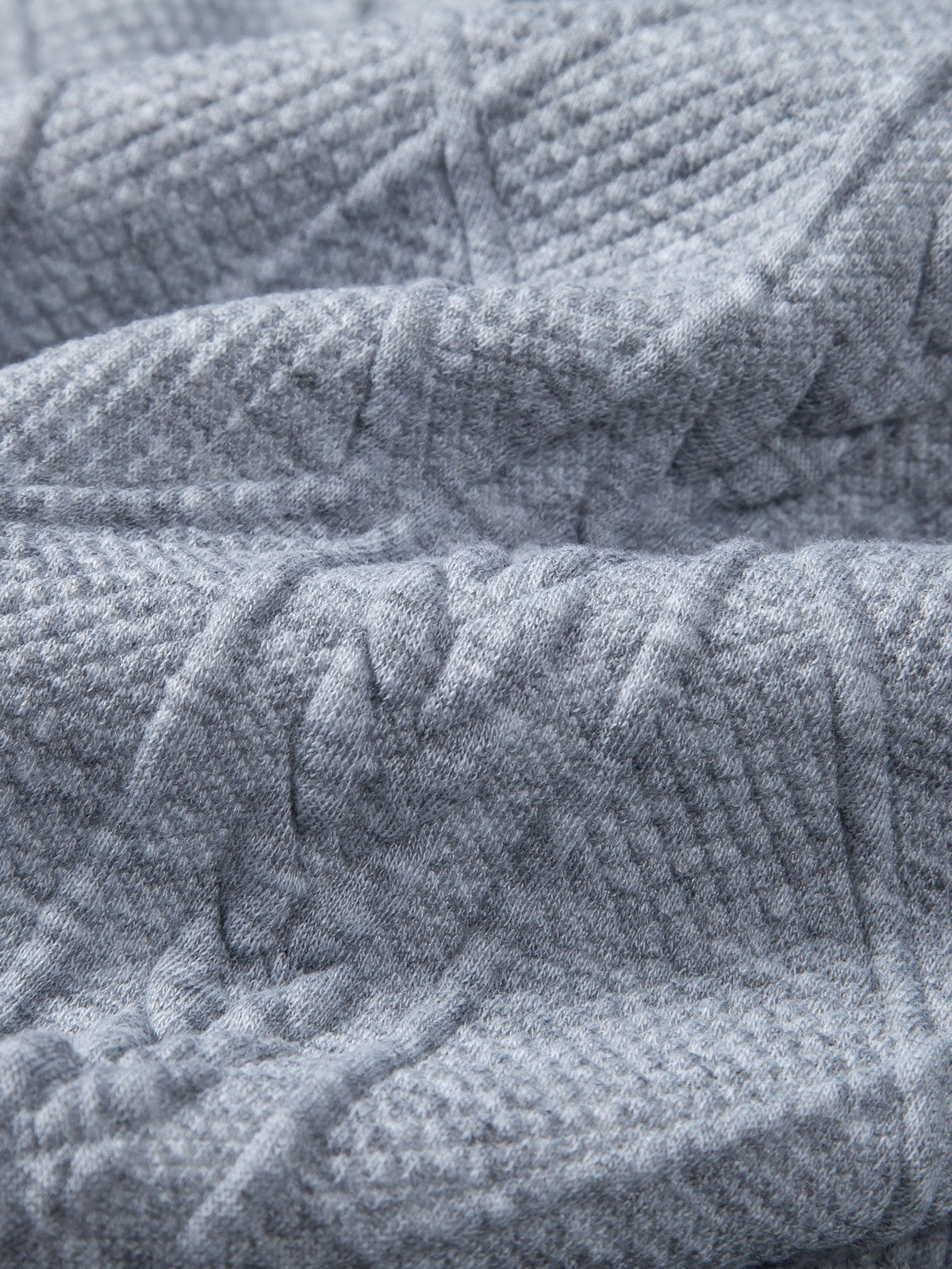 Relax Fit Geometric Jacquard Hoodie
