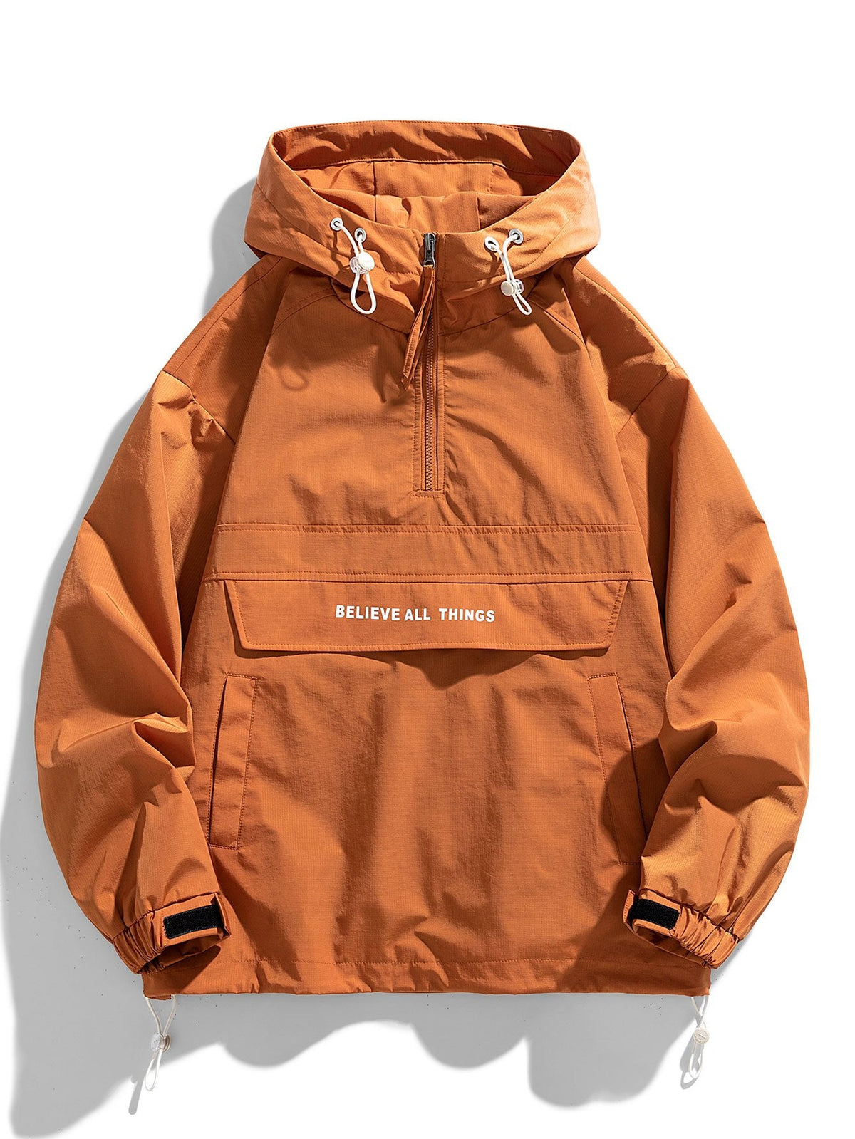 Quarter-Zip  Hooded Windbreaker