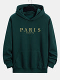 Paris Slogan Print Relax Fit Hoodie