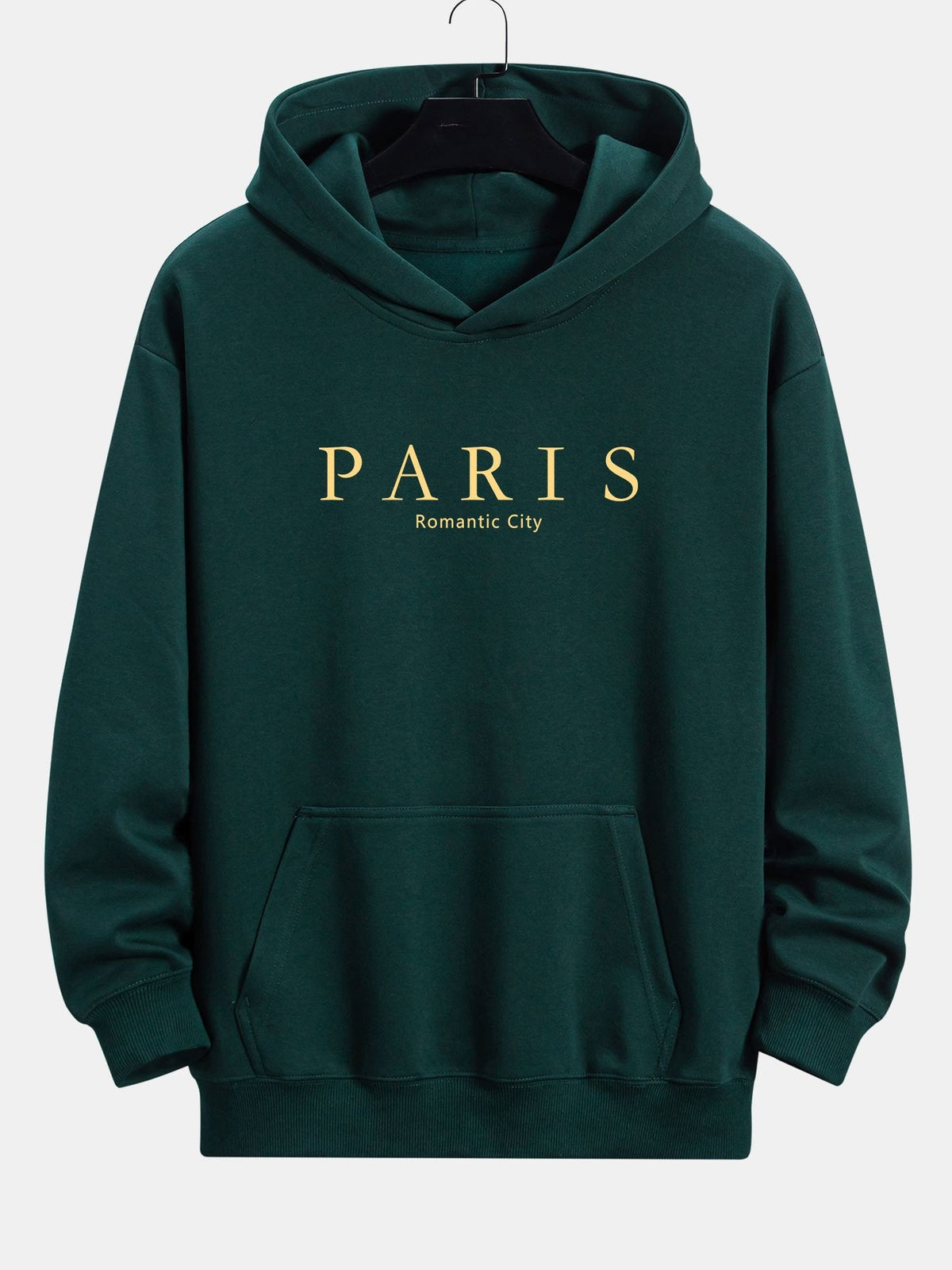 Paris Slogan Print Relax Fit Hoodie