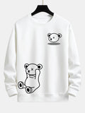 Bear Print Relax Fit Sweatshirt