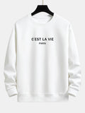 Paris Print Relax Fit Sweatshirt