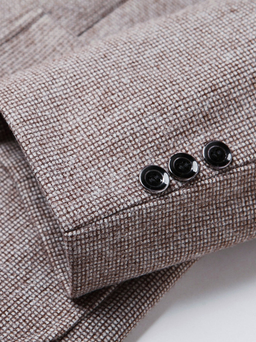Wool Look Fine Check Blazer