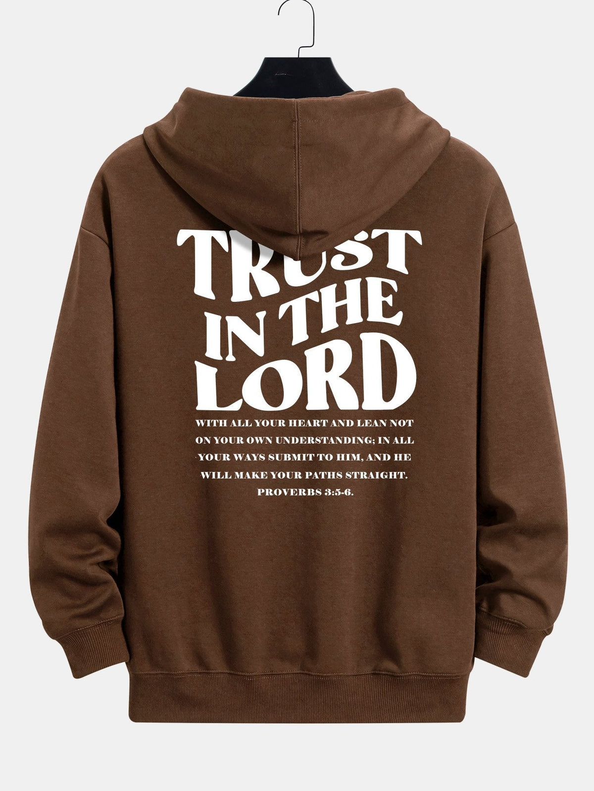 Trust In The Lord Print Relax Fit Hoodie