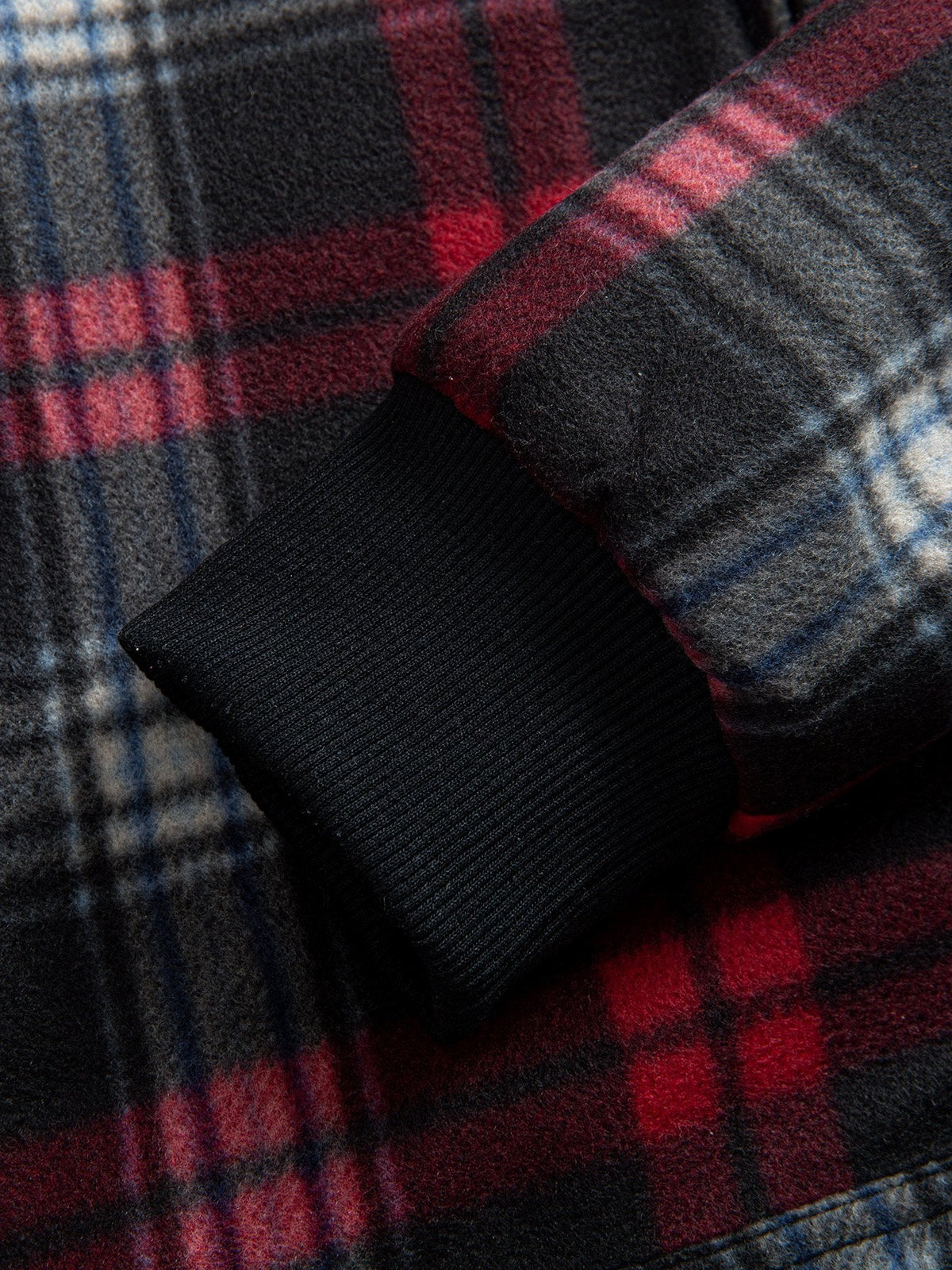 Teddy Fleece Lined Flannel Hoodie