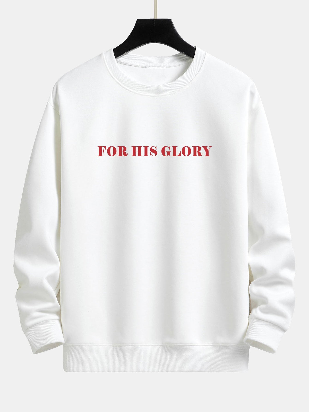 For His Glory Print Relax Fit Sweatshirt