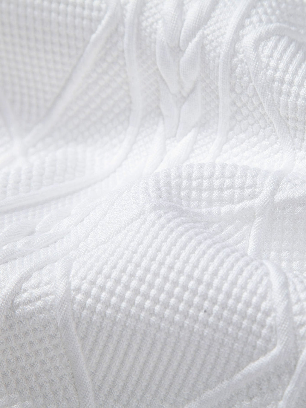 Relax Fit Geometric Jacquard Hoodie