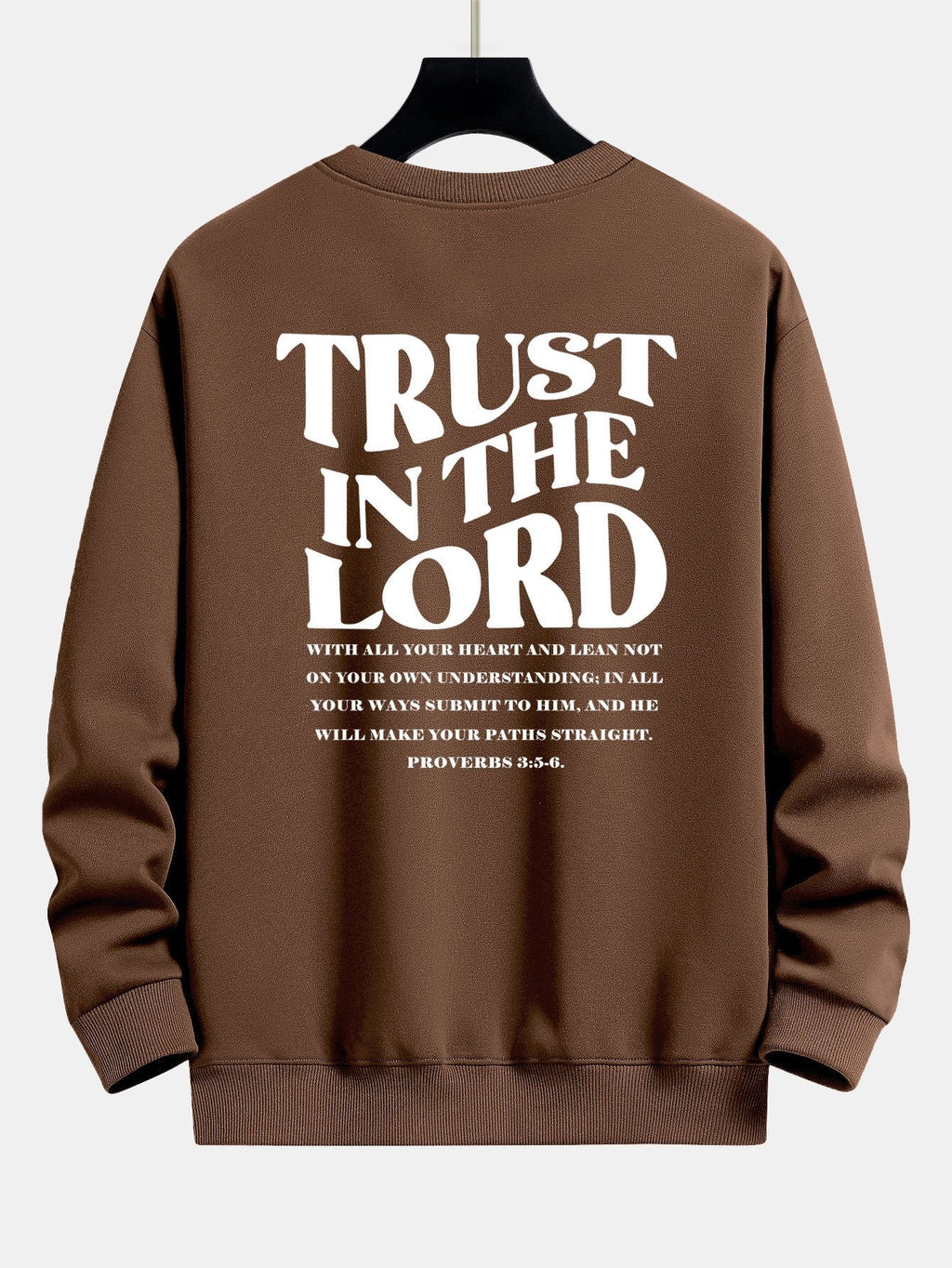 Trust In The Lord Print Relax Fit Sweatshirt