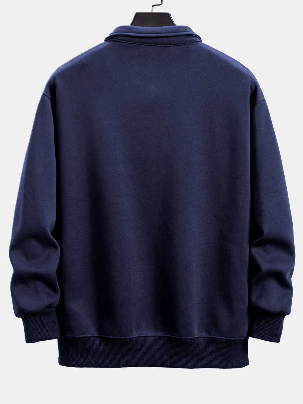 Relax Fit Polo Collar Sweatshirt