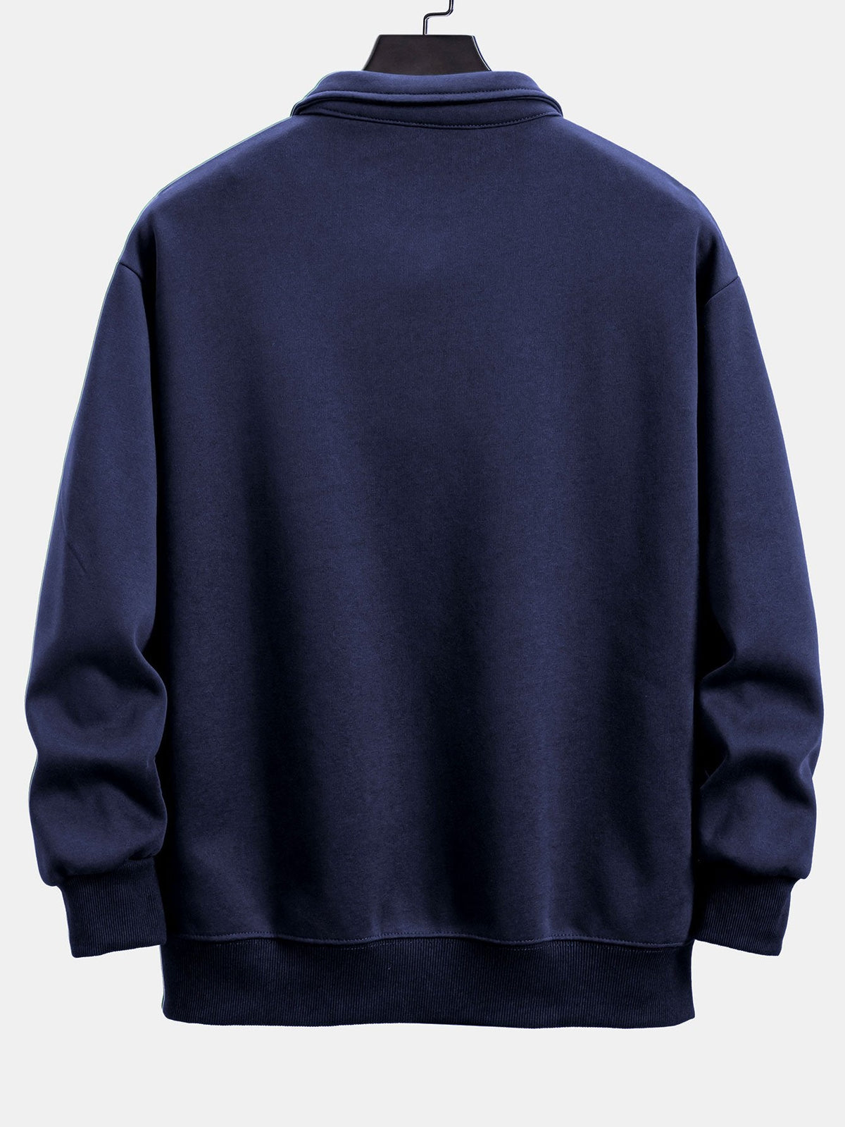 Relax Fit Polo Collar Sweatshirt