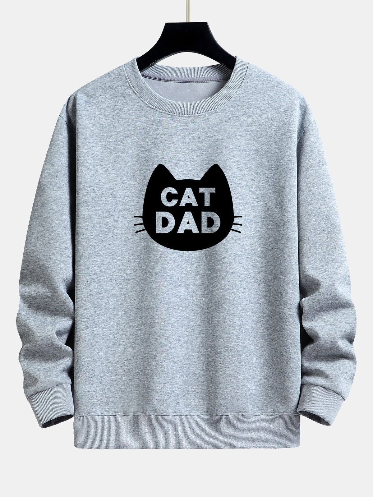 Cat Dad Print Relax Fit Sweatshirt