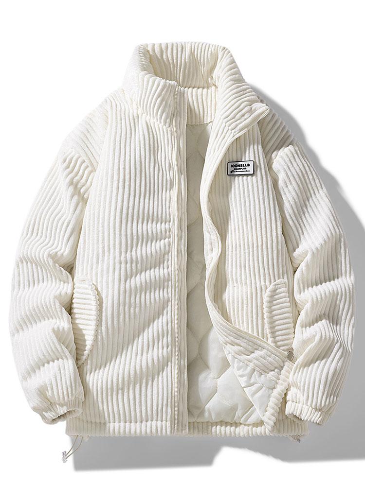 Quilted Lined Corduroy Coat