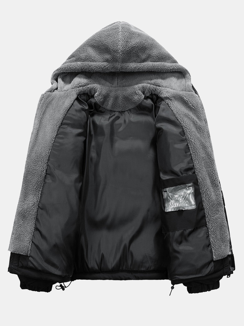 2 In 1 Teddy Hooded Puffer Jacket