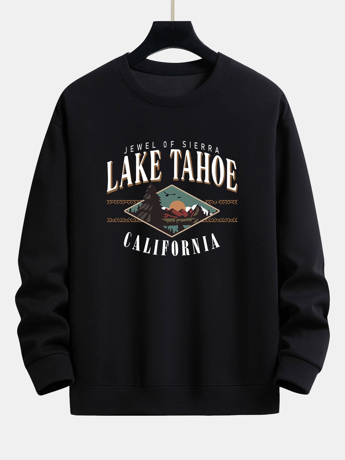 Lake Tahoe Print Relax Fit Sweatshirt