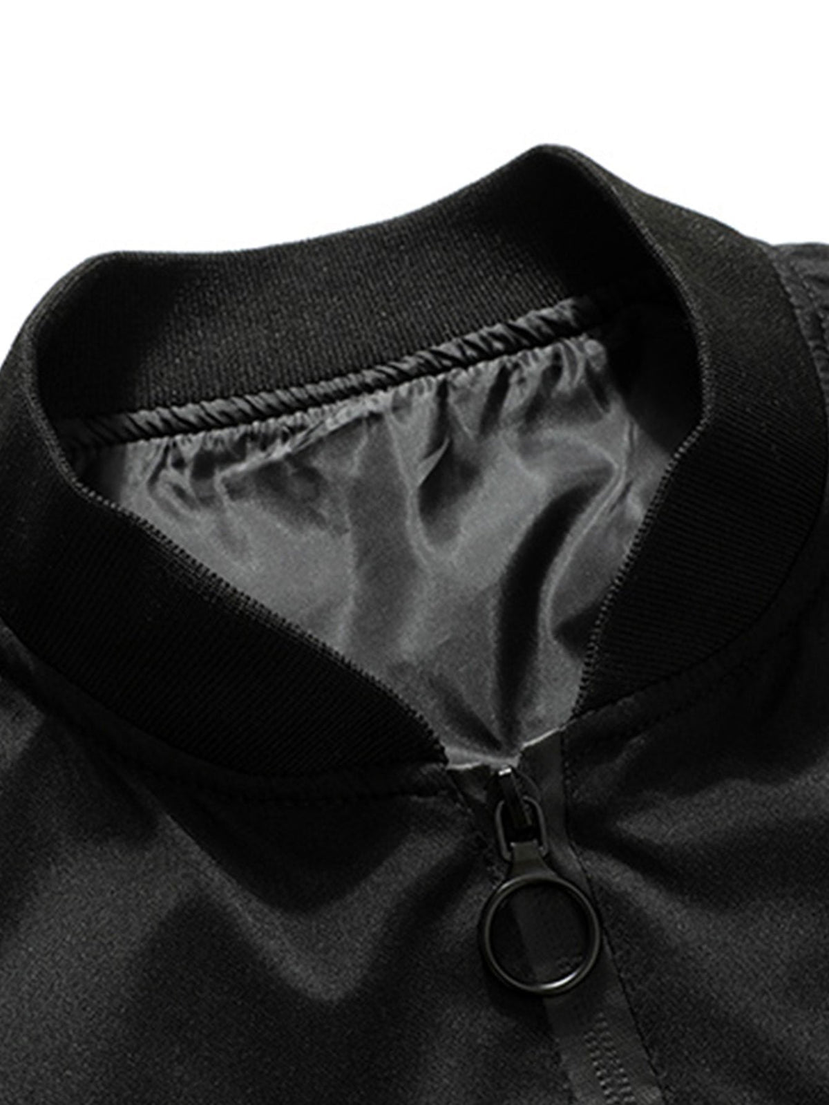 Slogan Zip Bomber Jacket