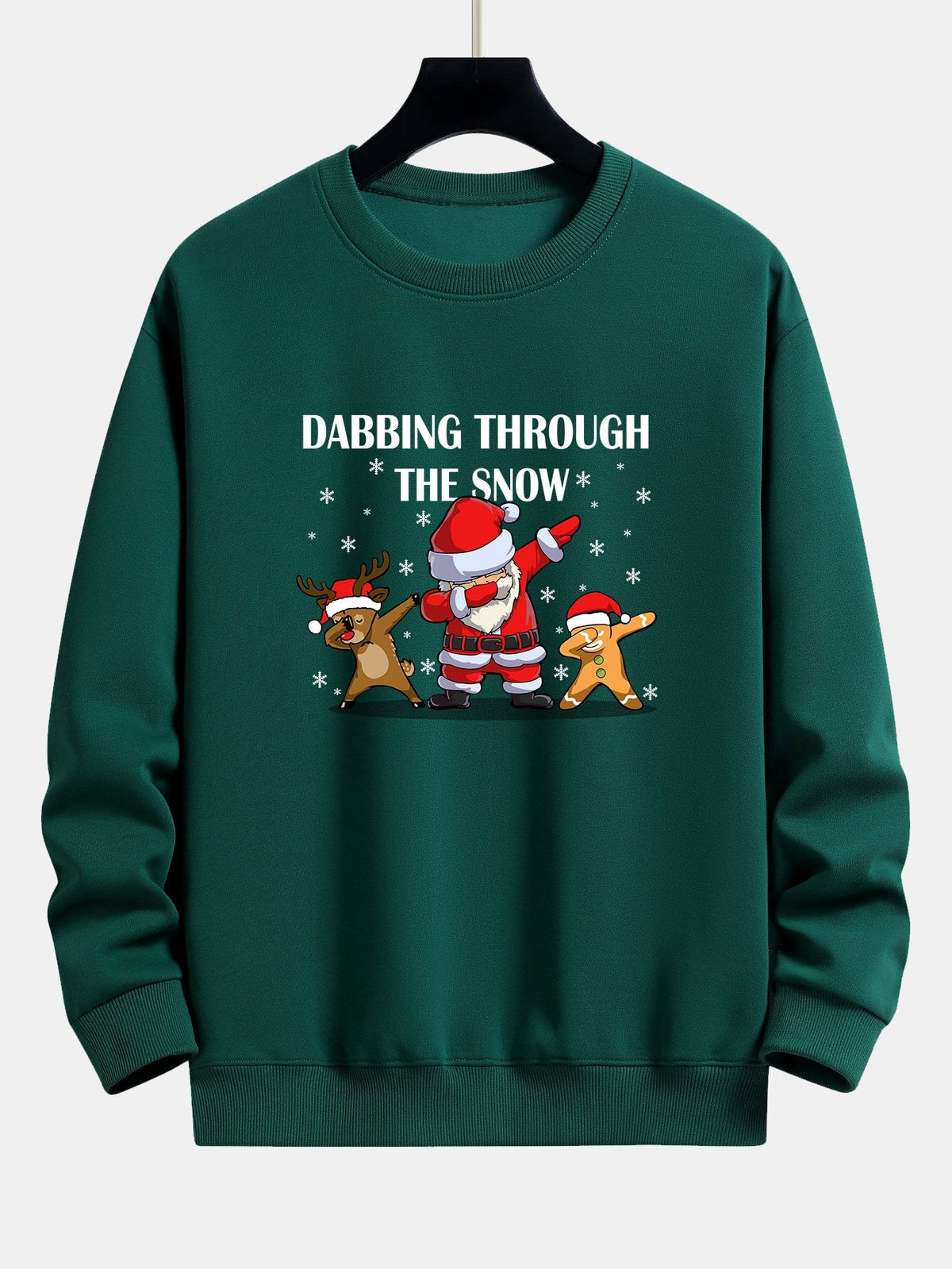 Slogan Santa Print Relax Fit Sweatshirt