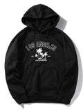 Los Angeles Palmen-Print-Kapuzenpullover