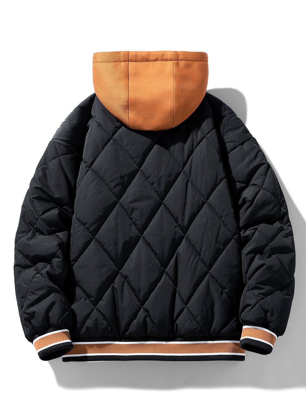 2 in 1 Quilted Hooded Baseball Jacket