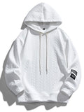 Relax Fit Wheat Jacquard Hoodie