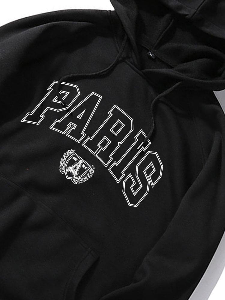 Paris Print Hoodie