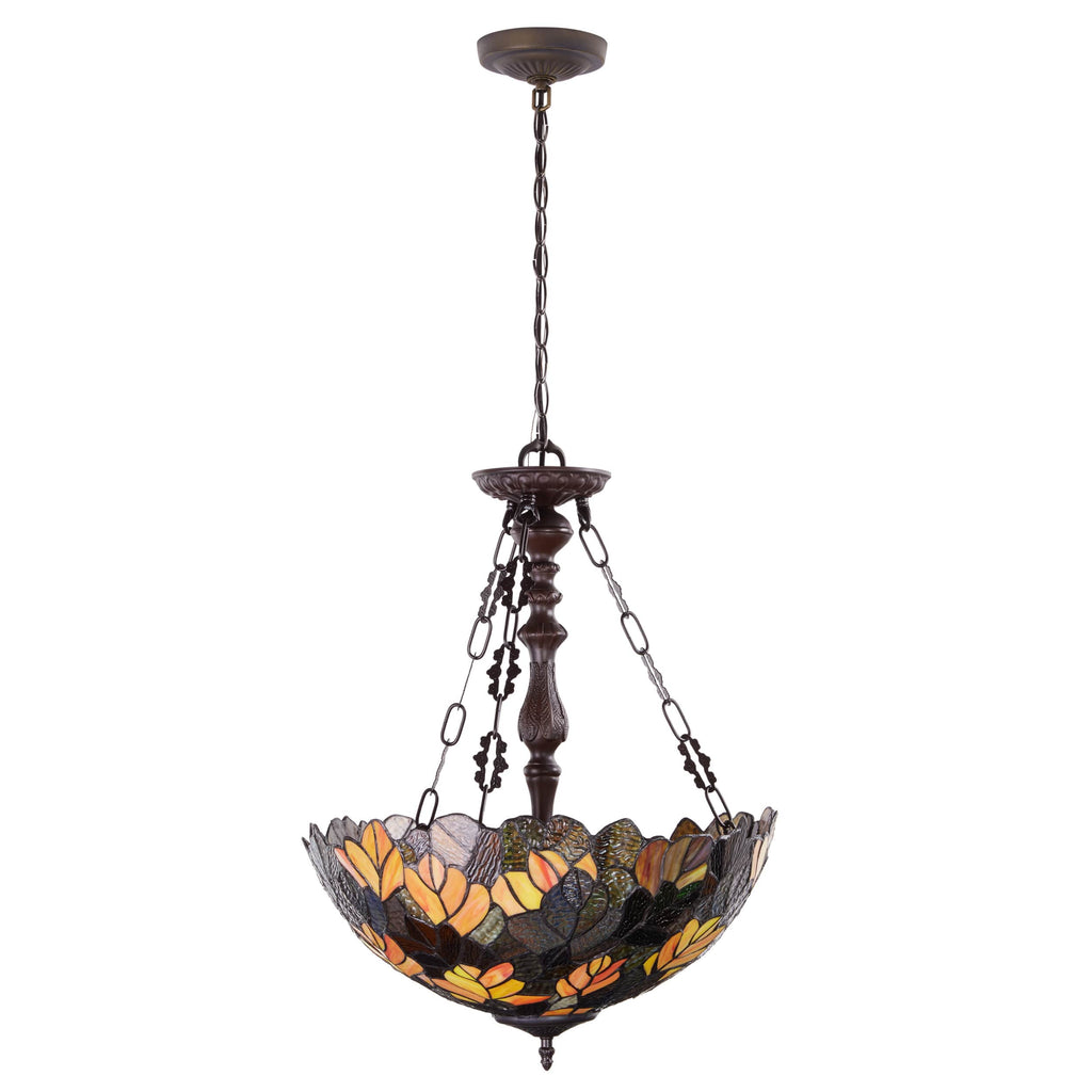 River of Goods Hanging Lamp - Amber, Red, Orange & Brown