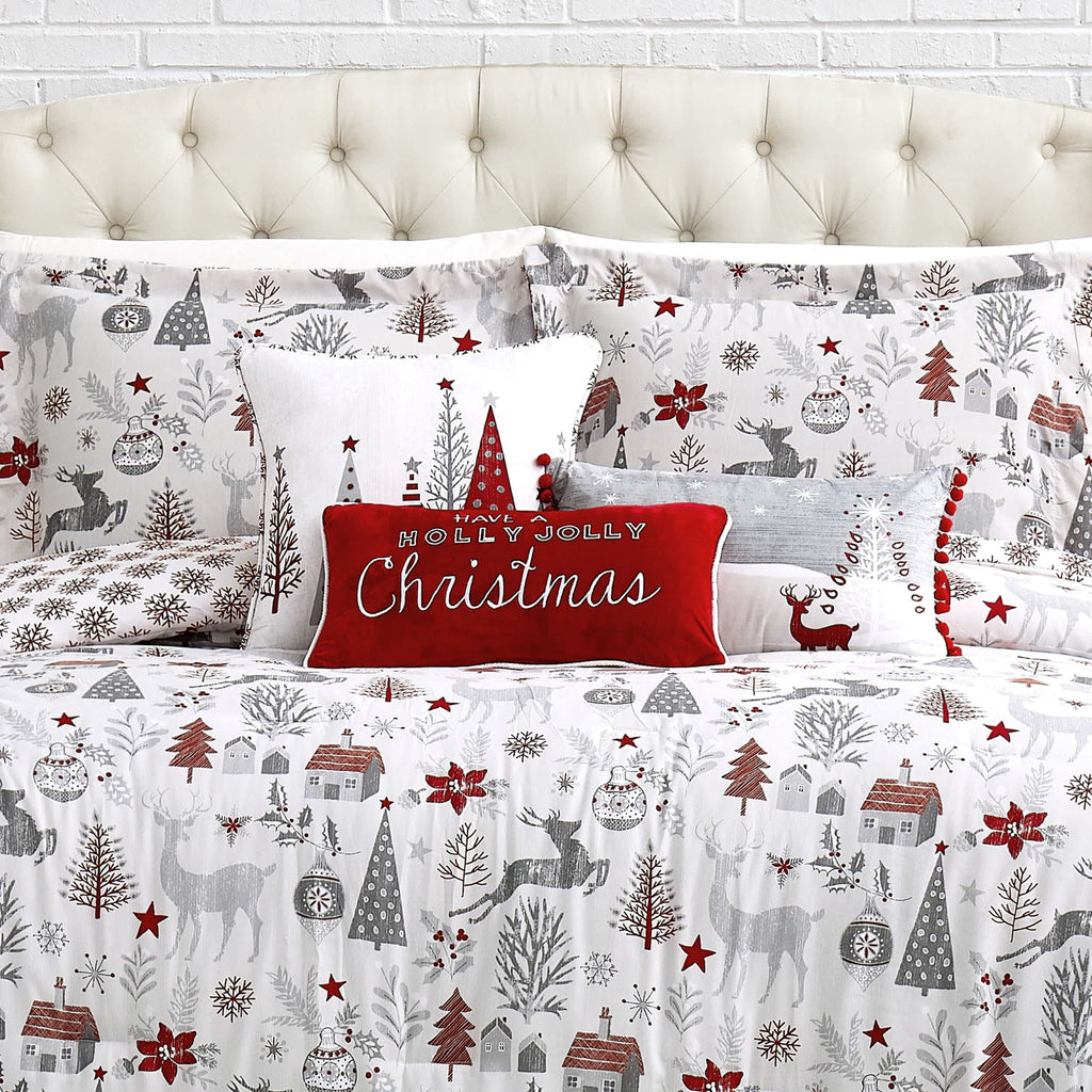 Southshore Fine Linens Holly Jolly Lane 6PC Comforter Set